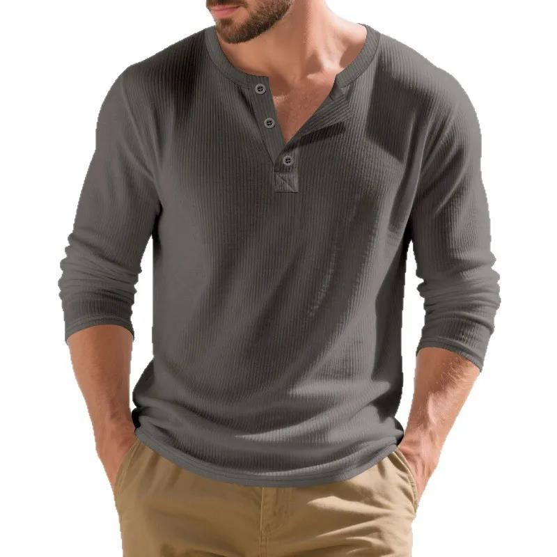 Men's T Shirt Spring Button Lo - огляд і ціна Corduroy Button Up Shirt Men