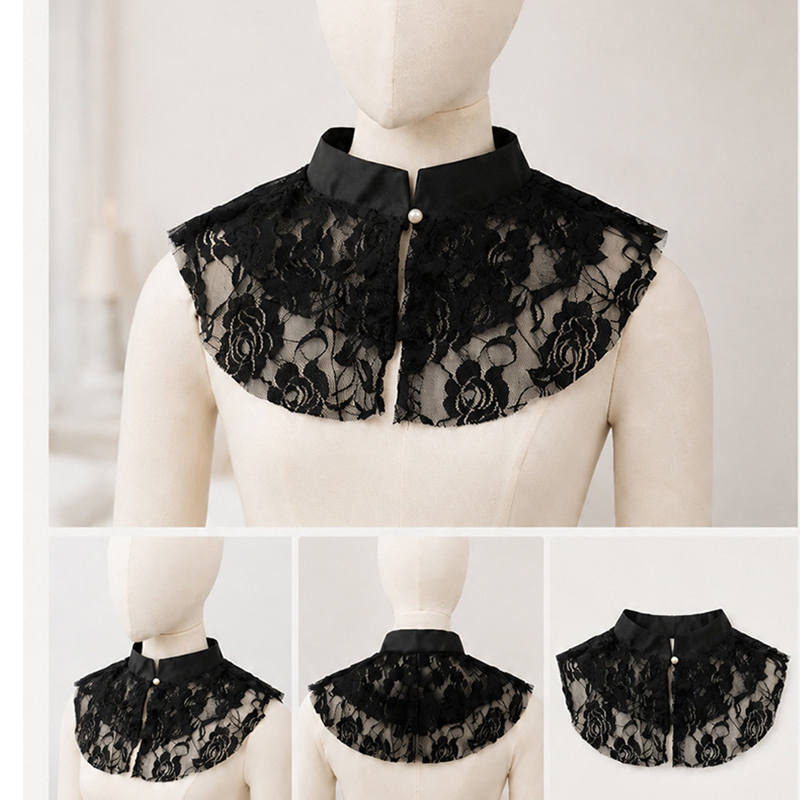 Elegant Lace Floral False Coll - огляд і ціна Shirts