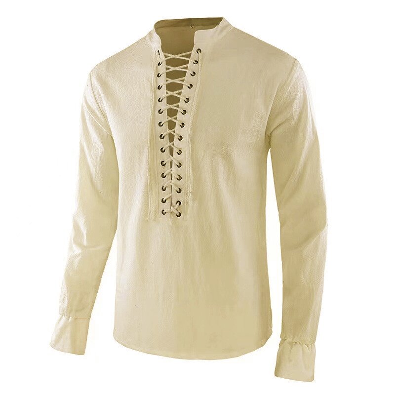Men's Renaissance Shirt Pirate - огляд і ціна Mens Linen Shirt Long Sleeve