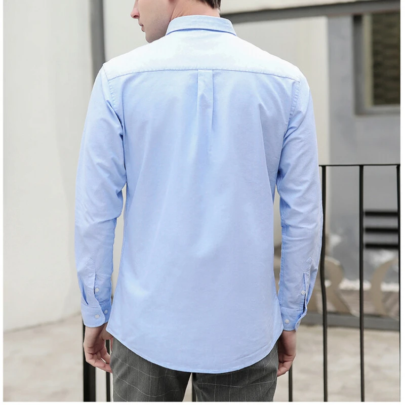 New Men's Oxford Shirt 76% Cot - огляд і ціна Oxford Cotton Casual Shirt Business